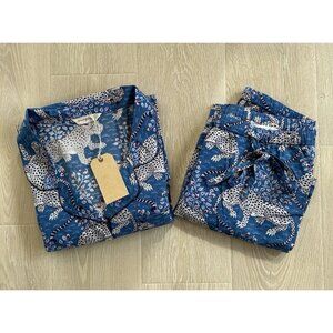 Printfresh Blue Bagheera Pajama Set Shirt and Shorts